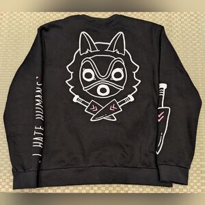 CelestialFox Canada Princess Mononoke Ghibli Embroidered Sweatshirt Size XL